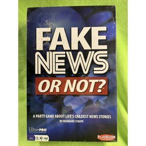 OLLIERV FAKE NEWS OR NOT? Trivia Board Game age 30 mins Game 2-8 players SEALED!